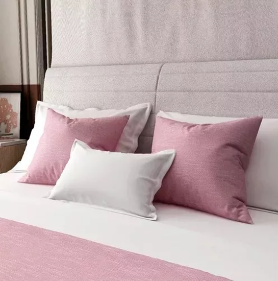 PIECERA 60X220 CM + 2 FUNDAS PARA CAMA GRUESA COLOR PALO ROSA - 2