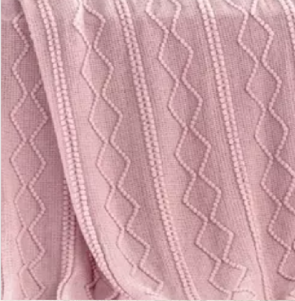 PIECERA DE CAMA MANTA SOFÁ GRUESO 500G COLOR ROSA - 3
