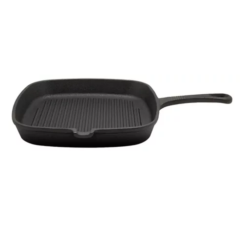 SARTÉN GRILL PAN DE HIERRO FUNDIDO, 24 CM, BLACK BULL, COLOR EN COLOR NEGRO - 2