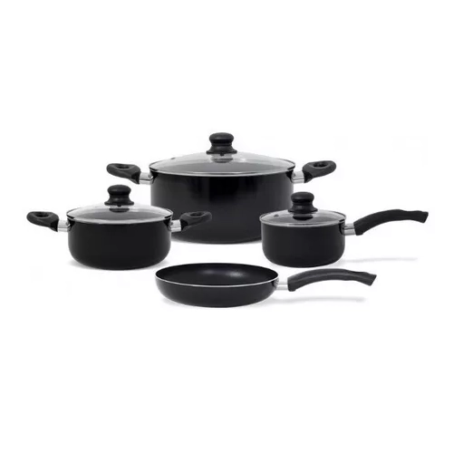 BATERIA DE COCINA ANTIADHERENTE, JUEGO DE OLLAS DE 7 PIEZAS - 1