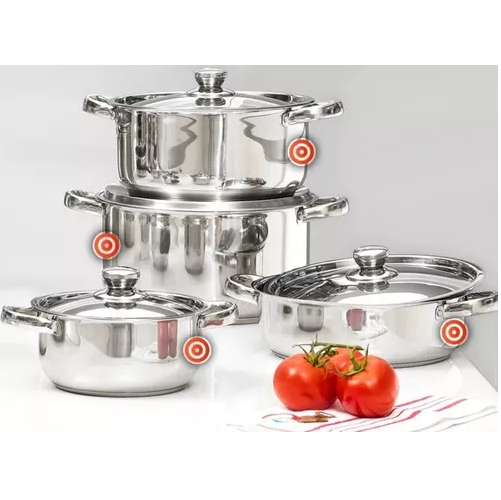 JUEGO DE BATERIA DE COCINA DE 8 PIEZAS, MARCA DORAL - 2