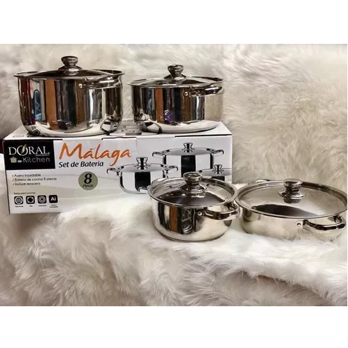 JUEGO DE BATERIA DE COCINA DE 8 PIEZAS, MARCA DORAL - 3
