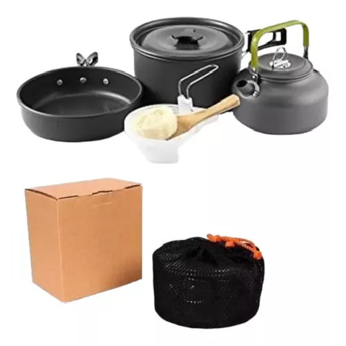 SET DE OLLAS OUTDOOR PARA CAMPING, 2 PIEZAS, TREKKING - 2