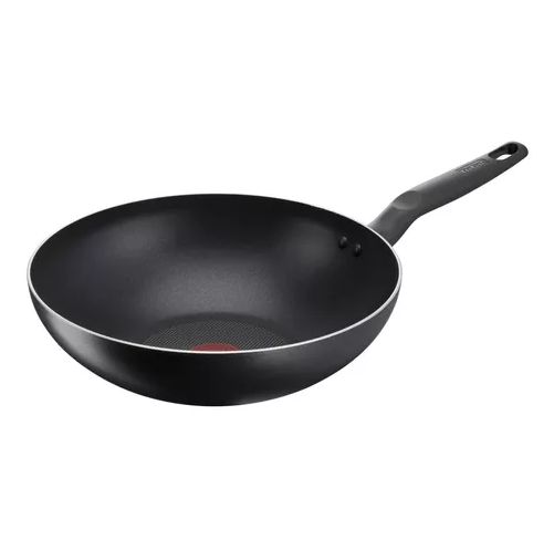 WOK DE 28 CM CON TAPA, SUPER COOK, COLOR EN COLOR NEGRO - 4