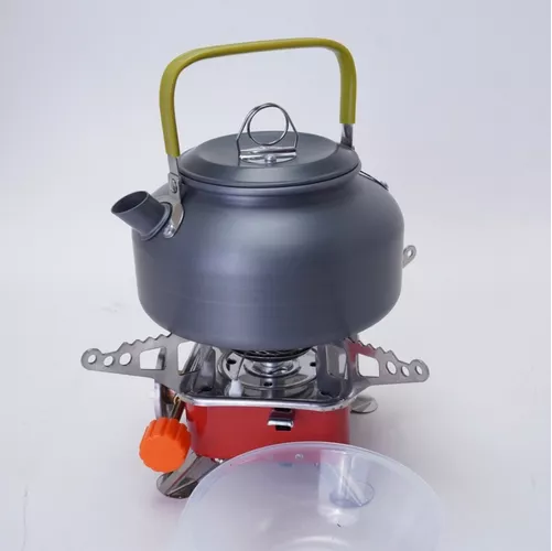 SET DE OLLAS Y TETERA PARA CAMPING - 4
