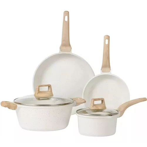 BATERÍA DE COCINA DE 7 PIEZAS, ANTIADHERENTE, CERÁMICA PROFESIONAL - 1