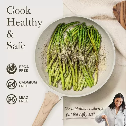 BATERÍA DE COCINA DE 7 PIEZAS, ANTIADHERENTE, CERÁMICA PROFESIONAL - 4