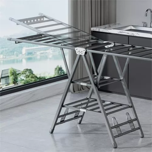 TENDEDERO PLEGABLE ACERO INOXIDABLE 170 CM, COLOR PLATEADO - 6