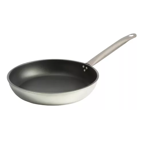 SARTÉN PROFESIONAL DE ALUMINIO DE 28 CM, ANTI-RAYADURAS, COLOR EN COLOR NEGRO - 1