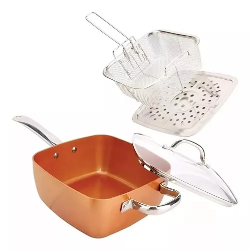 SARTÉN ANTIADHERENTE, SET DE COBRE - 1