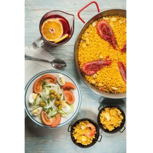 PAELLERA VALENCIANA DE 34 CM EN ACERO, 6 PORCIONES - 6