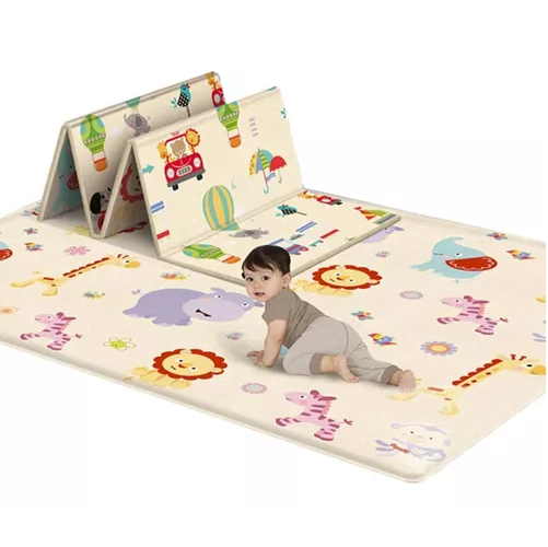 ALFOMBRA ANTIGOLPES BEBÉ, PLEGABLE, REVERSIBLE, 180X120 CM - 1