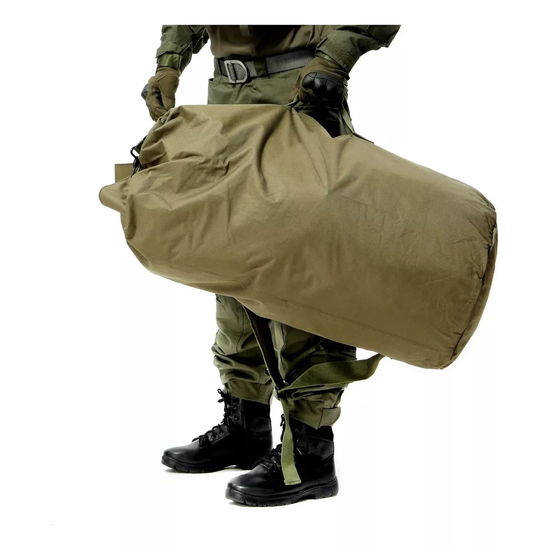 BOLSO SACO ROPERO TÁCTICO MILITAR CAMPING 90L COLOR EN COLOR CAFE - 3
