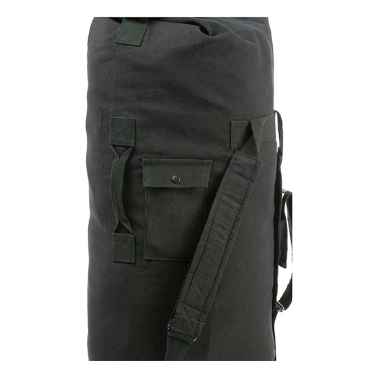 BOLSO SACO ROPERO TÁCTICO MILITAR CAMPING 90L EN COLOR NEGRO - 3