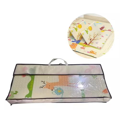 ALFOMBRA ANTIGOLPES BEBÉ, PLEGABLE, 200X180X1 CM, CON BOLSA - 1
