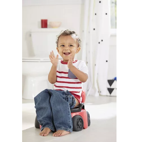 BACINICA ENTRENADOR DE BAÑO, CARRO COCHE 'WHEELS' PARA NIÑOS, COLOR EN COLOR ROJO - 3