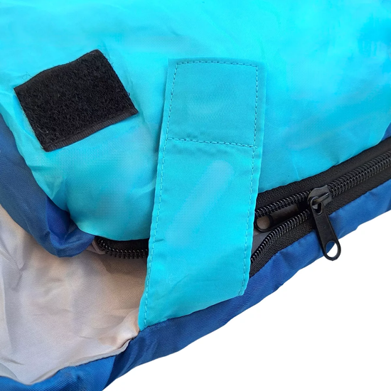 SACO DE DORMIR ULTRA LIGERO VERANO WILD TRAVEL +5º+25º 1200G AZUL - 2