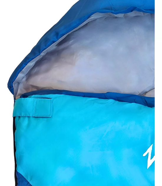 SACO DE DORMIR ULTRA LIGERO VERANO WILD TRAVEL +5º+25º 1200G AZUL - 5
