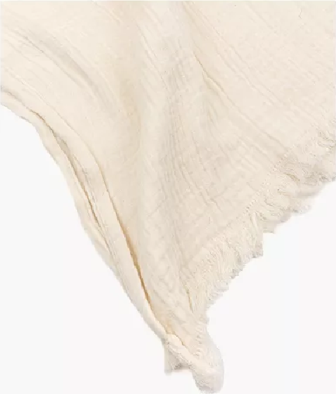 PIECERA ALGODÓN GAUZE COLOR EN COLOR BLANCO - 3