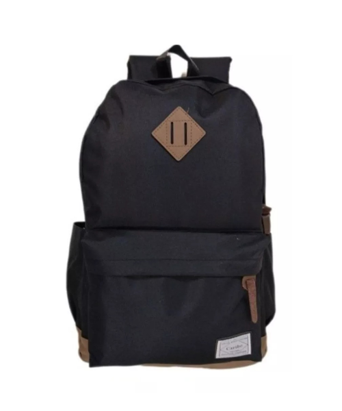 MOCHILA URBANA ESCOLAR BOLSO A LA MODA CARIBE 28L EN COLOR NEGRO - 1
