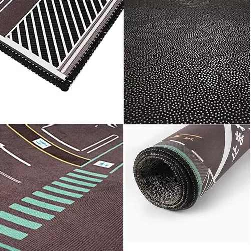 ALFOMBRA PISTA DE AUTOS INFANTIL, ANTIGOLPES, SENSORIAL, 89X61 CM - 3