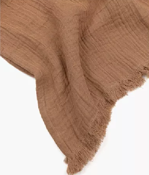 PIECERA ALGODÓN GAUZE COLOR TERRACOTA - 3