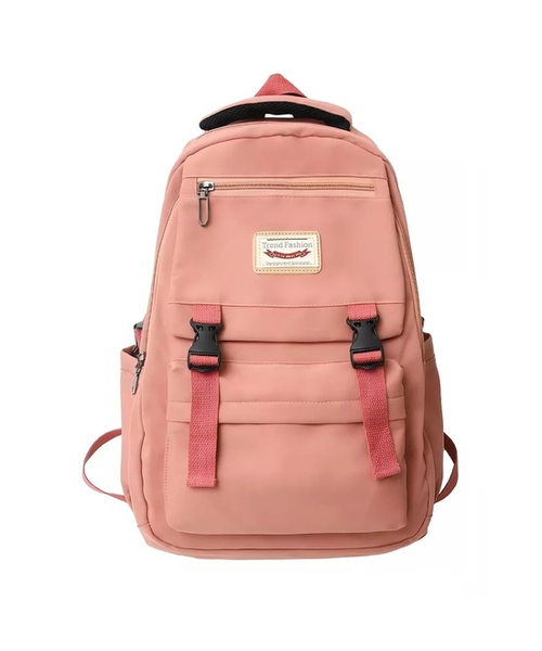 MOCHILA ESCOLAR JUVENIL IMPERMEABLE GRAN CAPACIDAD 40L CORAL - 1