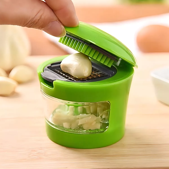 PICADOR DE AJO CORTADOR RALLADOR REBANADOR COCINA VERDE - 4