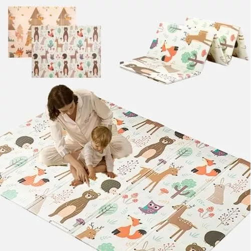 ALFOMBRA ANTIGOLPES PARA NIÑO Y BEBÉ, CON BOLSO, 150X200X2 CM, PREMIUM - 1