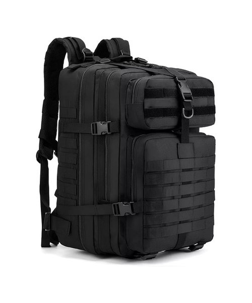 MOCHILA TÁCTICA MILITAR IMPERMEABLE COLOR EN COLOR NEGRO - 1