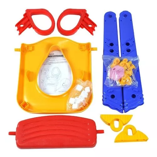 ASIENTO ADAPTADOR CON ESCALERA PARA INODORO WC PARA NIÑOS, COLOR EN COLOR AMARILLO - 5