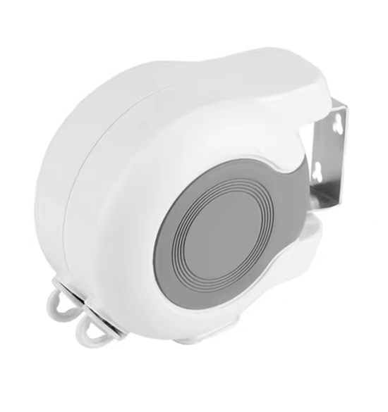 TENDEDERO RETRACTIL ROPA COLGADOR PARED DOBLE LINEA 13M BLANCO - 1