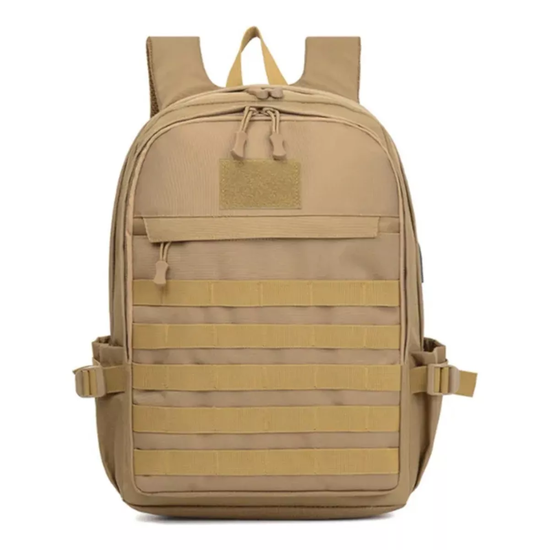 MOCHILA 35L IMPERMEABLE CON ENTRADA USB COLOR EN COLOR CAFE - 2
