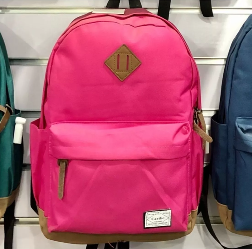 MOCHILA URBANA ESCOLAR BOLSO A LA MODA CARIBE 28L ROSADO - 2