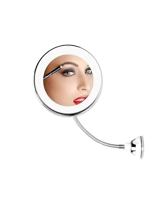 ESPEJO LED AUMENTO 10X CON LUZ MAQUILLAJE Y 7 LUCES LED - 1