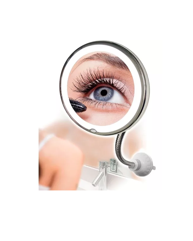 ESPEJO LED AUMENTO 10X CON LUZ MAQUILLAJE Y 7 LUCES LED - 2
