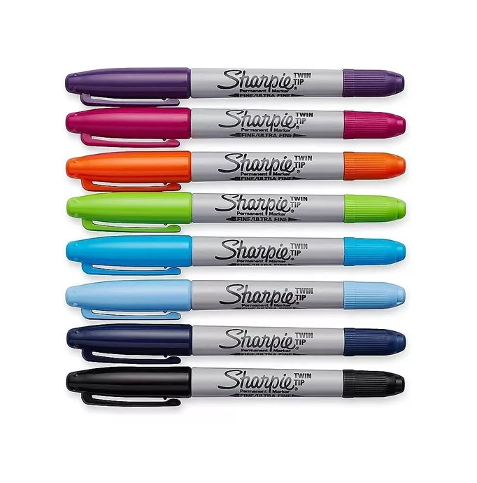 SET 8 MARCADORES SHARPIE DOBLE PUNTA MULTICOLOR - 2