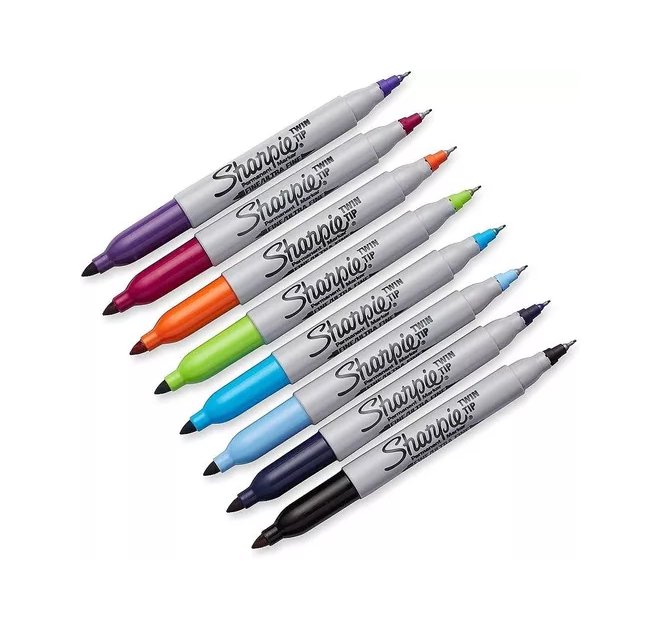 SET 8 MARCADORES SHARPIE DOBLE PUNTA MULTICOLOR - 3