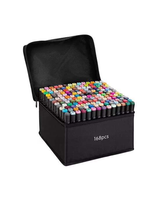 MARCADORES 262 LÁPICES DOBLE PUNTA +BOLSO MULTICOLOR - 1