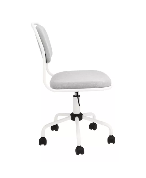 SILLA DE ESCRITORIO CON TAPIZADO DE TELA MELANGE CASAIDEAS COLOR GRIS - 2