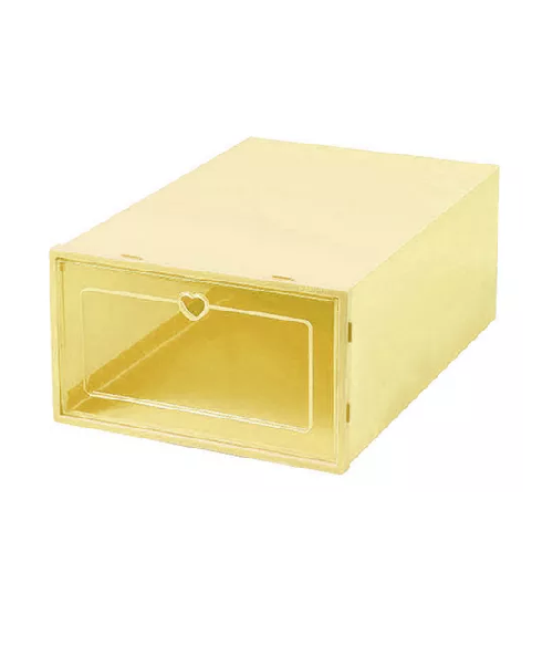 10 PIEZAS ZAPATERAS ORGANIZADORAS AMARILLAS - 1