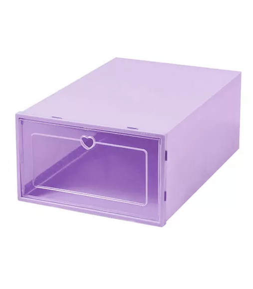 10 PIEZAS ZAPATERAS ORGANIZADORAS PÚRPURAS - 1
