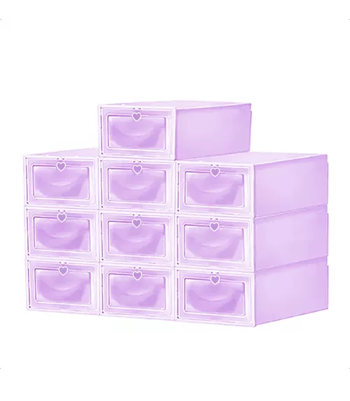 10 PIEZAS ZAPATERAS ORGANIZADORAS PÚRPURAS - 2
