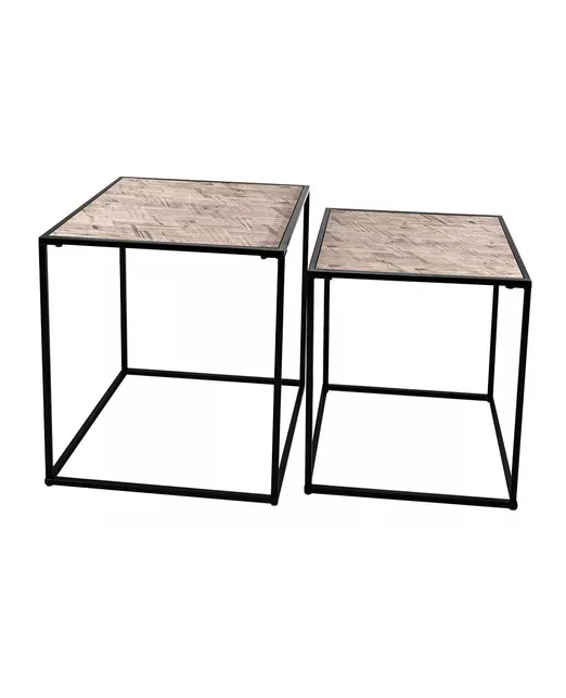 SET MESAS APOYO ARM. MOD. 37X37X40 Y 33X33X35 CM - 1