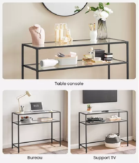 MESA DE ARRIMO VIDRIO BLACK PREMIUM - 3