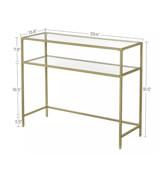 MESA DE ARRIMO VIDRIO GOLD PREMIUM - 2