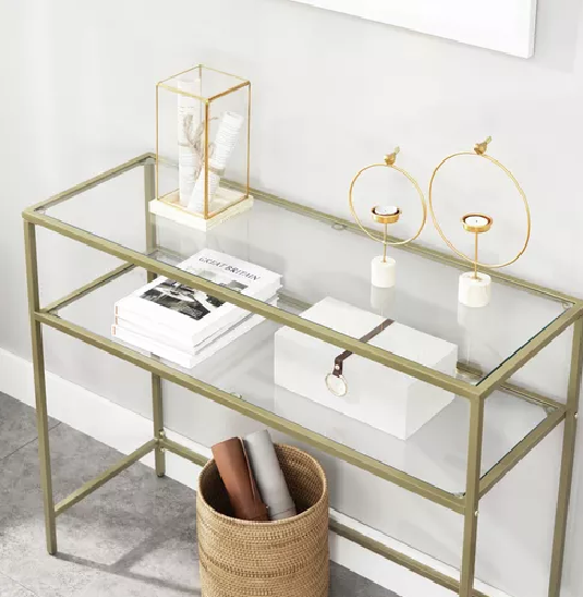 MESA DE ARRIMO VIDRIO GOLD PREMIUM - 5