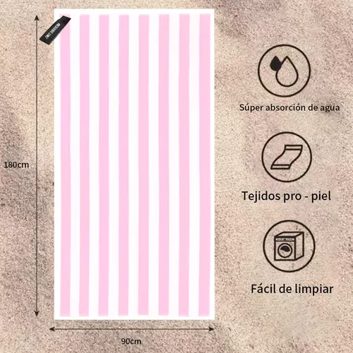 TOALLAS DE MICROFIBRA PARA VIAJES, PLAYA Y YOGA, 180X90 CM - 7