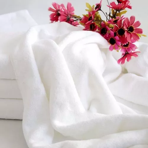 PACK DE 6 TOALLAS DE BAÑO DE HOTEL, ALGODÓN, 140X70 CM, COLOR BLANCO - 3