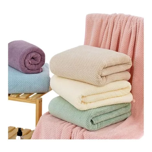 SET DE 6 TOALLAS DE BAÑO DE MICROFIBRA, ALTA CALIDAD, SECADO RÁPIDO - 2